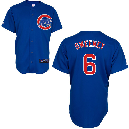 Ryan Sweeney #6 MLB Jersey-Chicago Cubs Men's Authentic Alternate 2 Blue Baseball Jersey